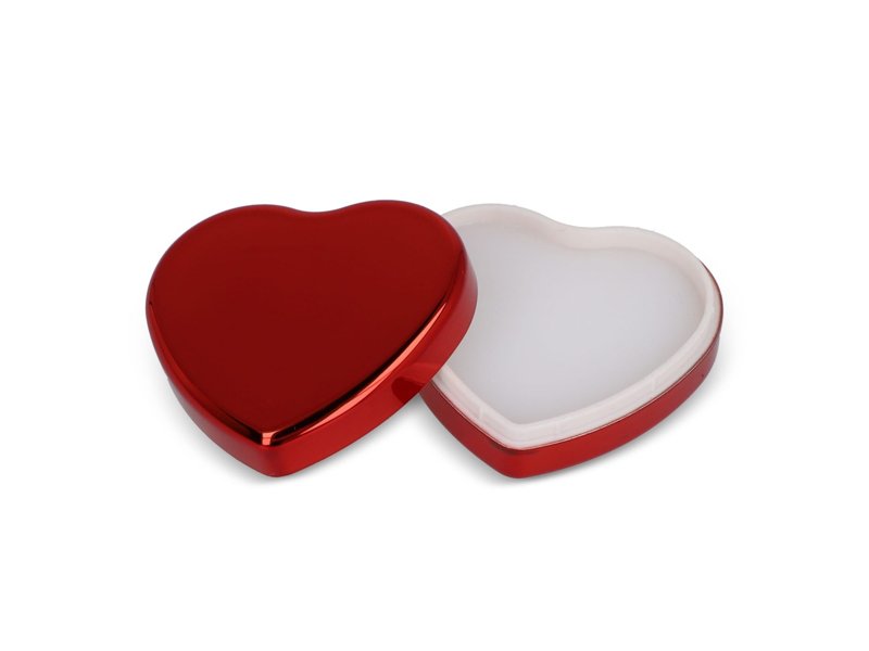 Platte metallic lippenbalsem in hartvorm Platte metallic lippenbalsem in hartvorm