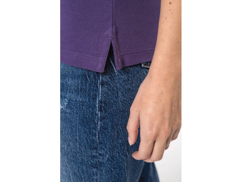 Kariban Piqué-damespolo korte mouwen