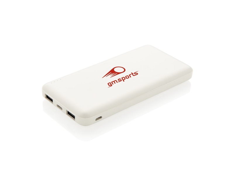 High density 10.000 mAh zakformaat powerbank