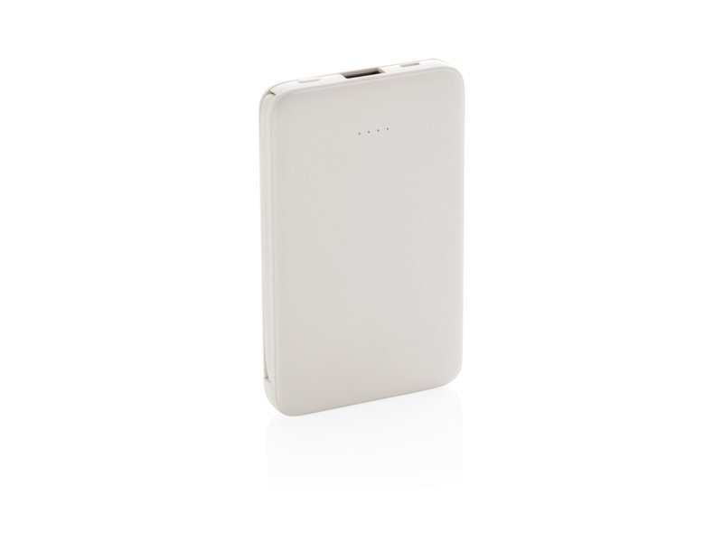 5.000 mAh zakformaat powerbank met geïntegreerde kabels 5.000 mAh zakformaat powerbank met geïntegreerde kabels
