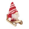Kabouter op houten slee FROSTY