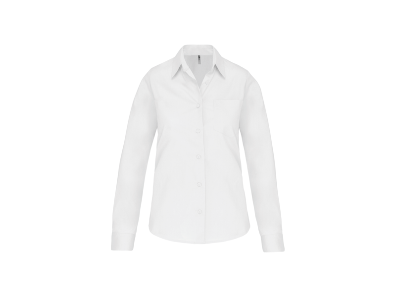 Kariban Dames poplin blouse lange mouwen