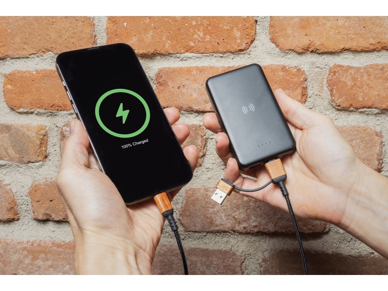 RCS gerecycled plastic 5.000 mAh 5W draadloze powerbank