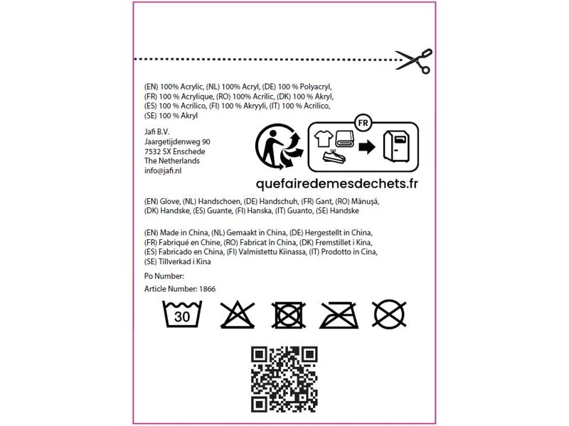 Touchscreen Handschoenen met Label