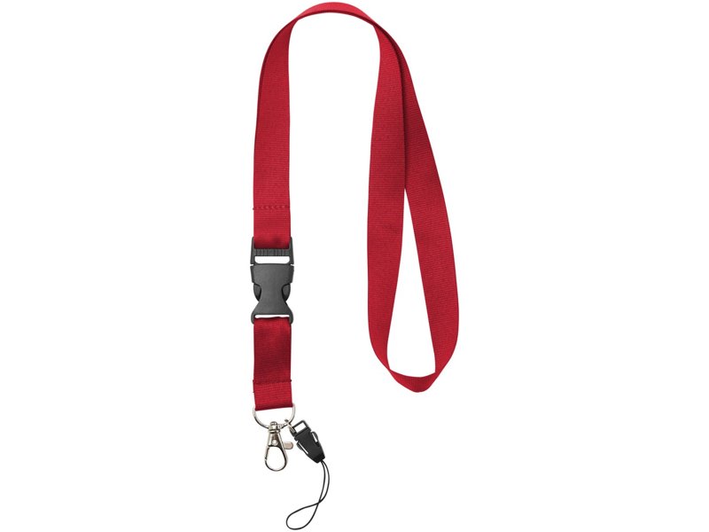 Sagan lanyard met afneembare gesp en telefoonhouder