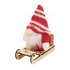 Kabouter op houten slee FROSTY