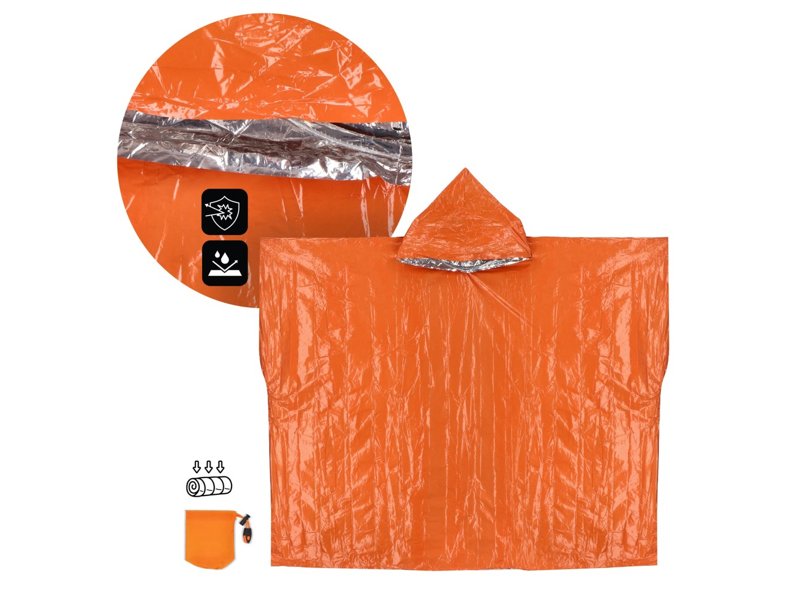 Outdoor Survival 2-in-1 thermische poncho Outdoor Survival 2-in-1 thermische poncho