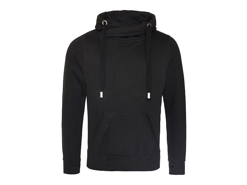 Just Hoods - Cross Neck Hoodie Just Hoods - Cross Neck Hoodie