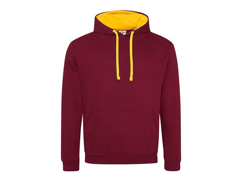 Hooded sweater met kleurige accenten, goedkoop bedrukken van sweaters Hooded sweater met kleurige accenten, goedkoop bedrukken van sweaters