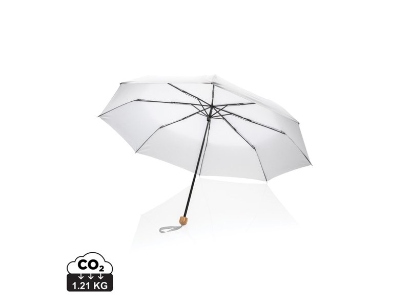 20.5" Impact AWARE™ RPET 190T pongee bamboe miniparaplu 20.5" Impact AWARE™ RPET 190T pongee bamboe miniparaplu