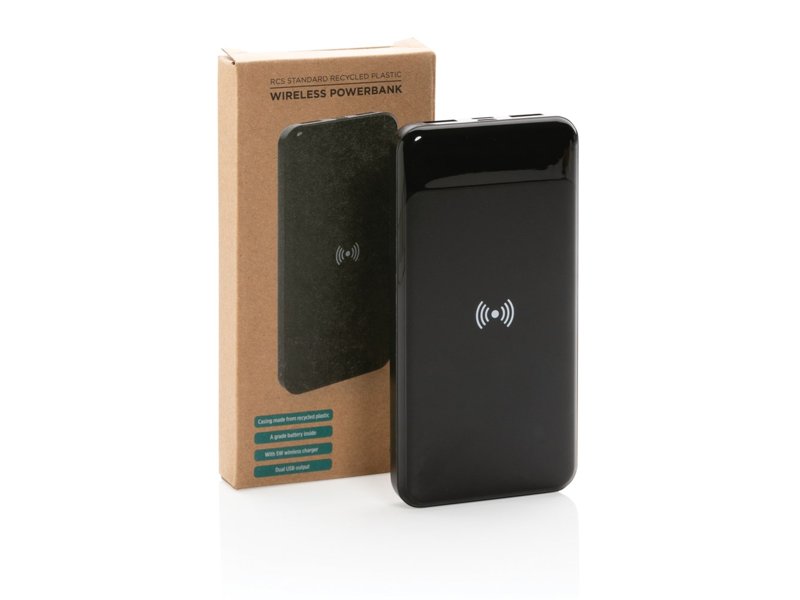 RCS standaard recycled plastic wireless powerbank