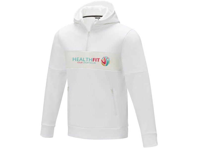 Sayan anorak heren sweater met halve rits en capuchon Sayan anorak heren sweater met halve rits en capuchon