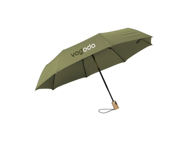 Michigan opvouwbare RPET paraplu 21 inch Michigan opvouwbare RPET paraplu 21 inch