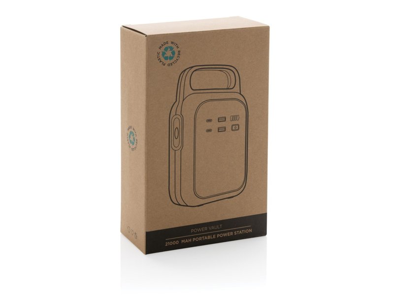 Power Vault RCS gerecycled plastic 21.000 mah power station