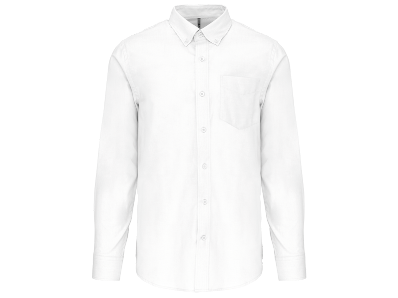 Kariban Heren oxford overhemd lange mouwen