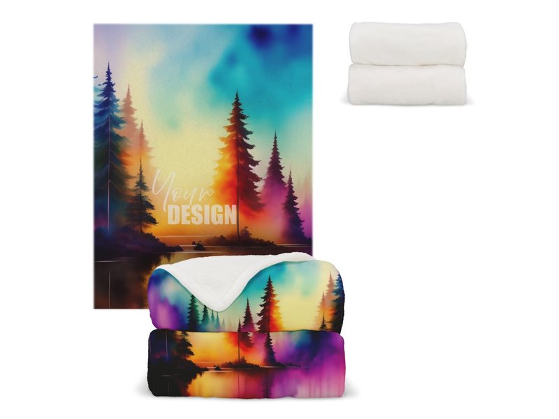 Coral fleece deken sublimatie 130x170 cm 270g/m² Coral fleece deken sublimatie 130x170 cm 270g/m²