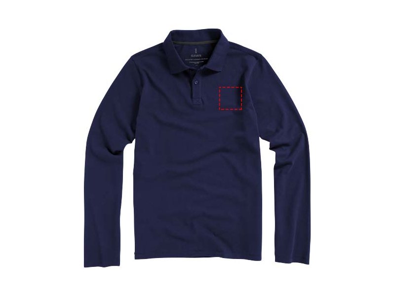 Lange mouwen heren polo » Elevate Oakville | Promotieartikelen