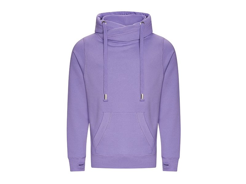 Just Hoods - Cross Neck Hoodie Just Hoods - Cross Neck Hoodie