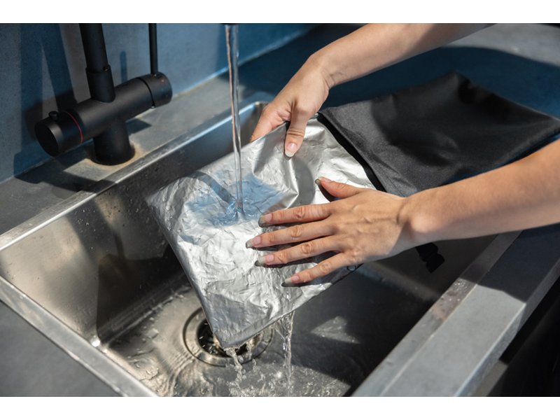 RPET opvouwbare lunchzak Snackstrap RPET opvouwbare lunchzak Snackstrap