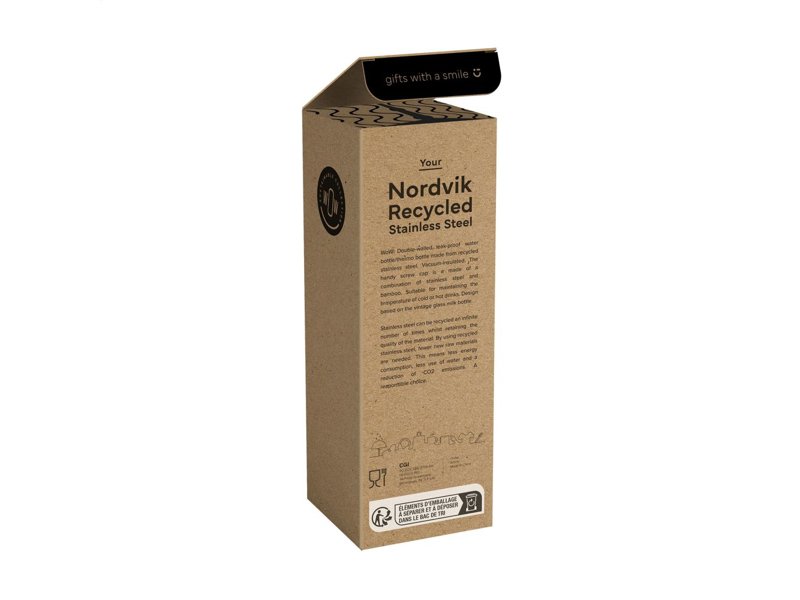 Nordvik Recycled Steel 500 ml drinkfles