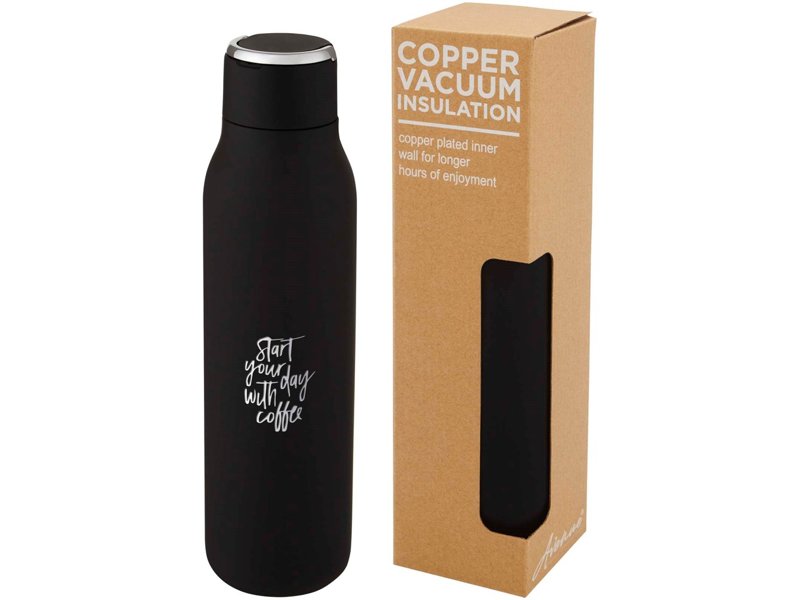 Marka 600 ml koperen vacuüm geïsoleerde fles met metalen lus Marka 600 ml koperen vacuüm geïsoleerde fles met metalen lus