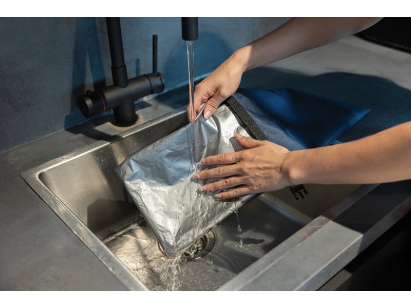 RPET opvouwbare lunchzak Snackstrap RPET opvouwbare lunchzak Snackstrap