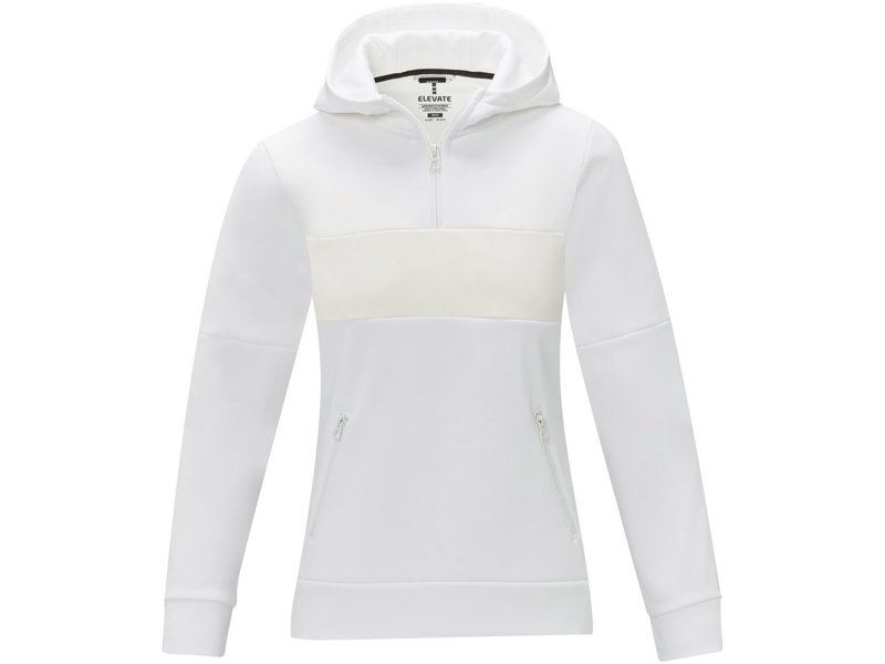 Sayan anorak dames sweater met halve rits en capuchon