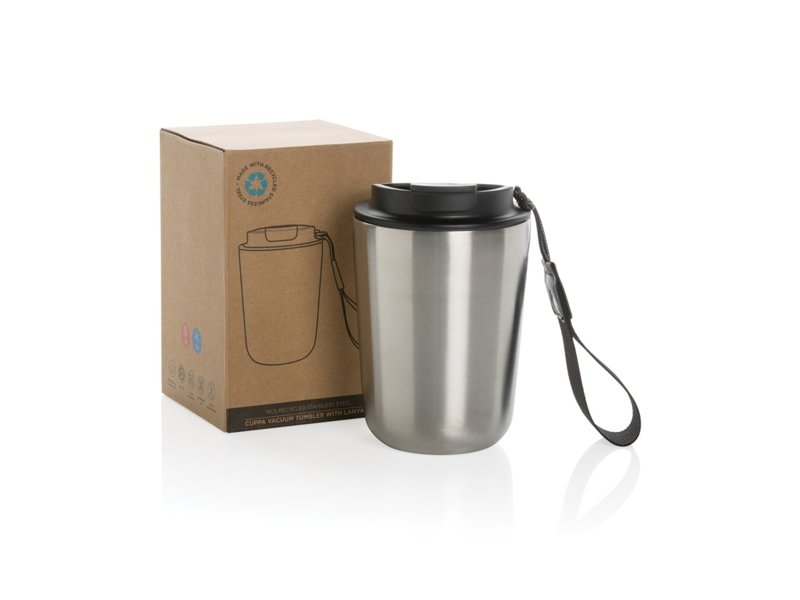 Cuppa gerecycled rvs vacuümbeker met koord Cuppa gerecycled rvs vacuümbeker met koord