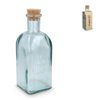 InSideOut Vierkante Gerecycled glas Waterfles ReuuZ met kurkstop 500ml InSideOut Vierkante Gerecycled glas Waterfles ReuuZ met kurkstop 500ml
