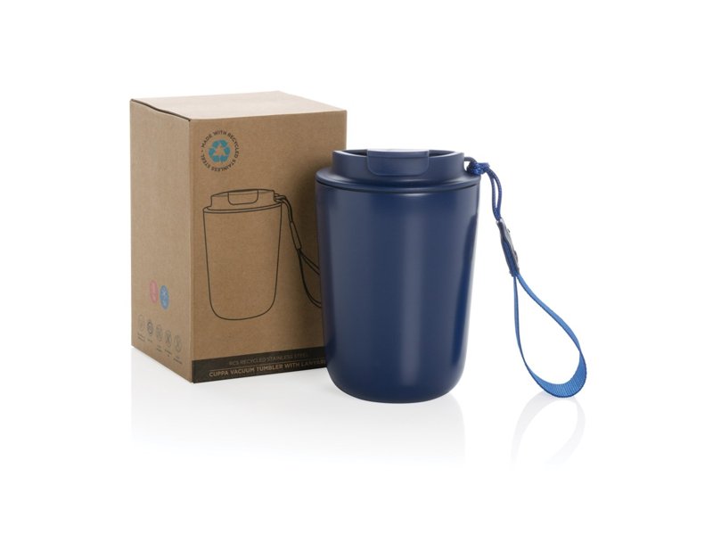 Cuppa gerecycled rvs vacuümbeker met koord Cuppa gerecycled rvs vacuümbeker met koord