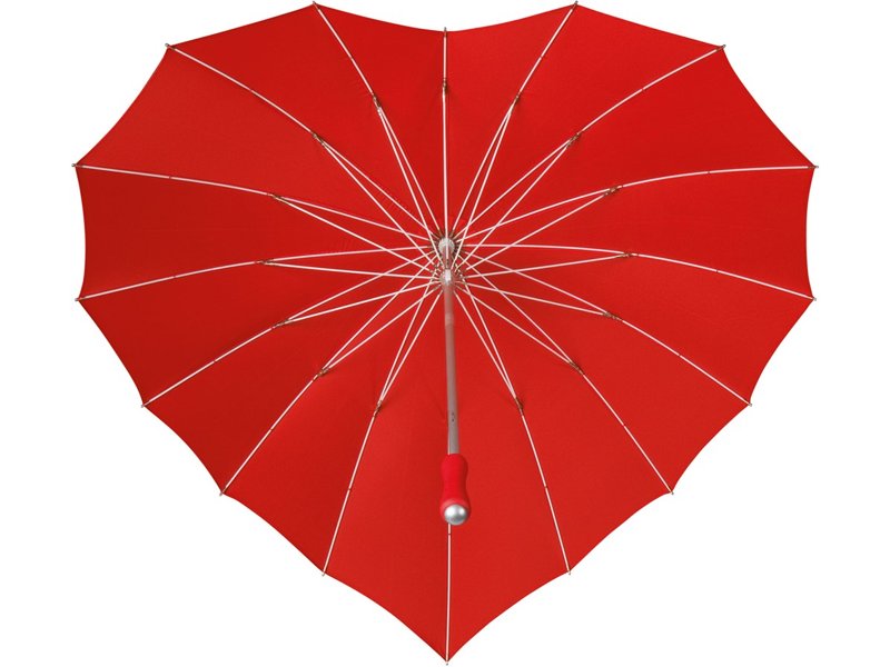 IMPLIVA - Hartvormige paraplu registered design - Handopening - Windproof - 110 cm IMPLIVA - Hartvormige paraplu registered design - Handopening - Windproof - 110 cm