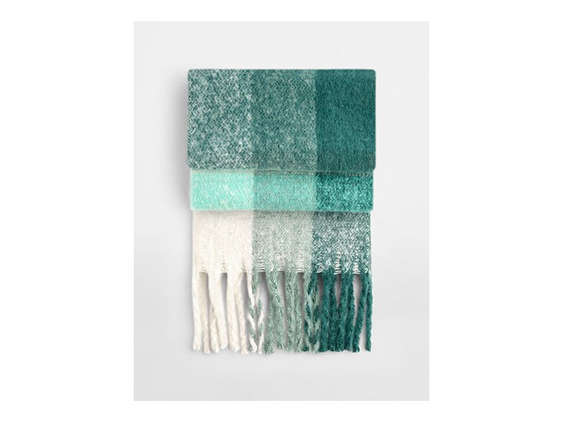 Beechfield - Fluffy Check Scarf