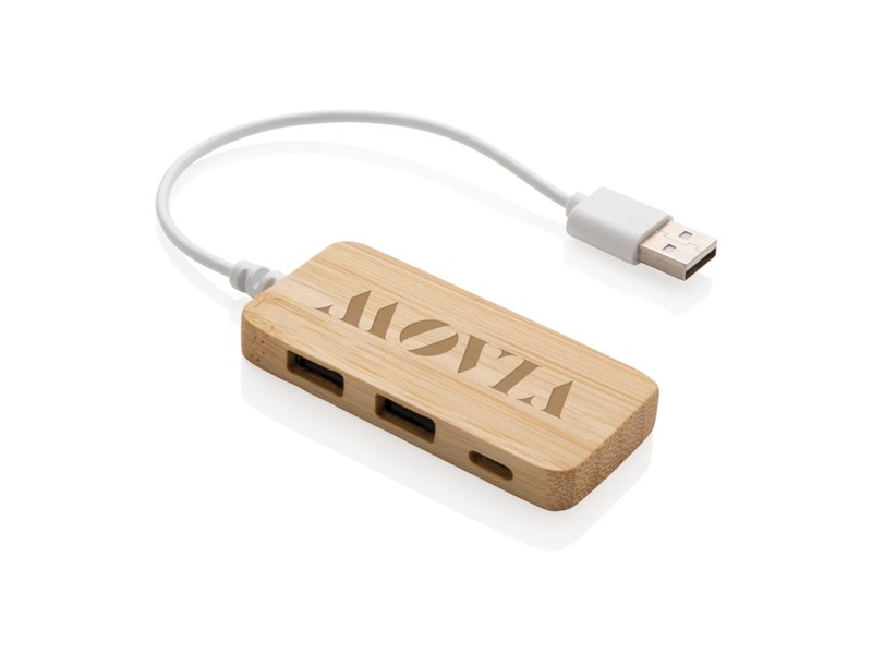 Bamboo hub met type C Bamboo hub met type C