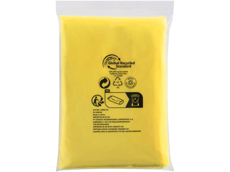 Ontdek de Mayan wegwerp poncho, gemaakt van gerecycled plastic | Totziens Promotions