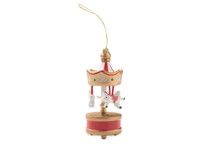 Houten carrousel ornament