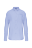 Kariban Heren poplin overhemd lange mouwen