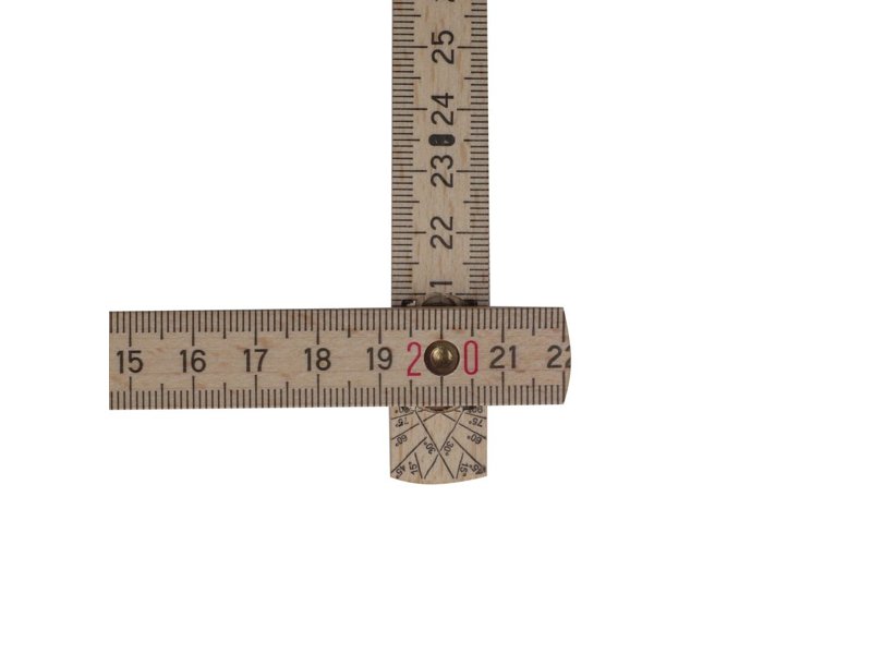 Duimstok hout 2m premium natuurlijk Duimstok hout 2m premium natuurlijk