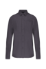 Kariban Heren poplin overhemd lange mouwen
