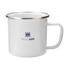 Retro Silver Emaille Mok 350 ml