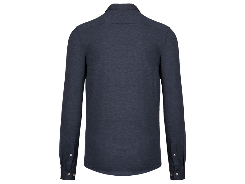 Kariban Jacquard overhemd  lange mouwen