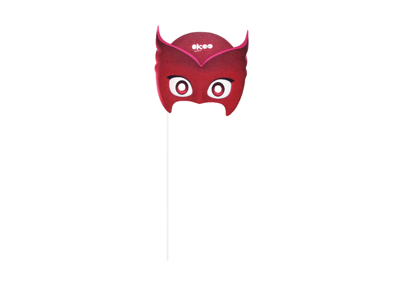 Maskers met stokje 23 x 23 cm