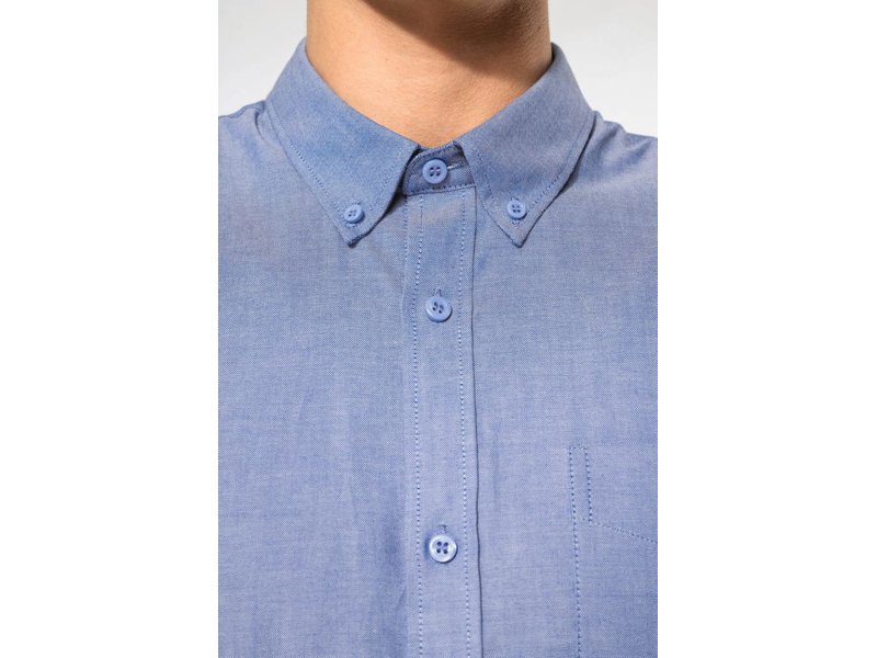 Kariban Heren oxford overhemd lange mouwen