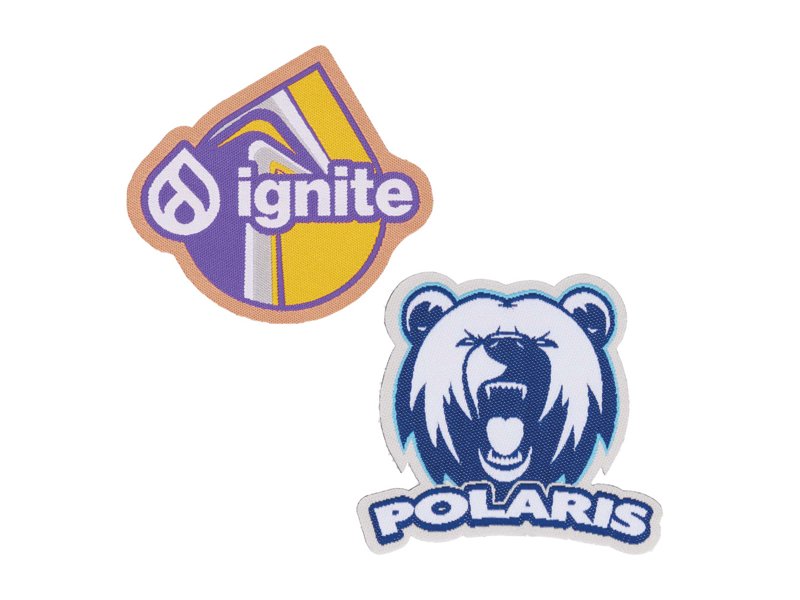 Badges met laser rand Badges met laser rand