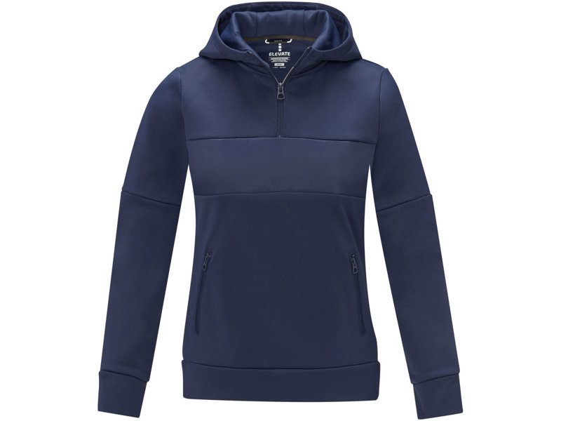 Sayan anorak dames sweater met halve rits en capuchon