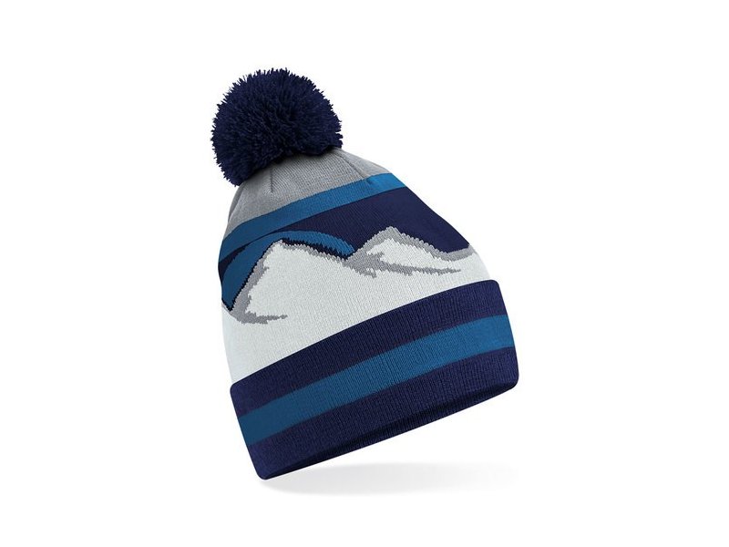 Beechfield - Mountain Peaks Pom Pom Beanie Beechfield - Mountain Peaks Pom Pom Beanie