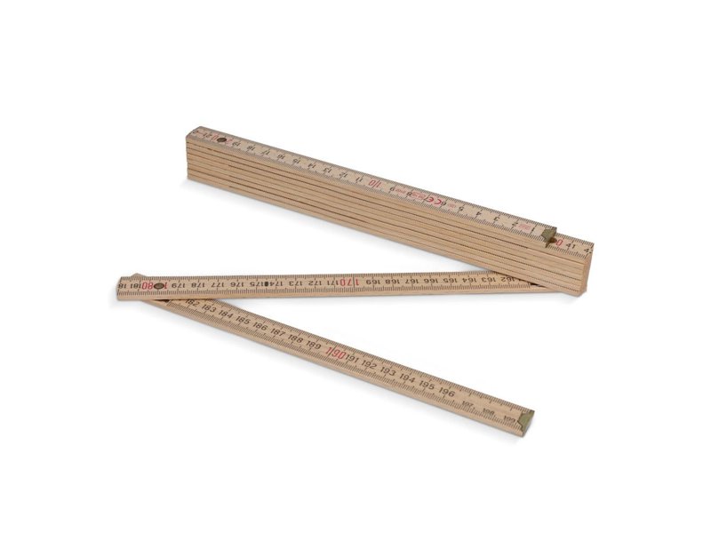 Duimstok hout 2m premium natuurlijk Duimstok hout 2m premium natuurlijk