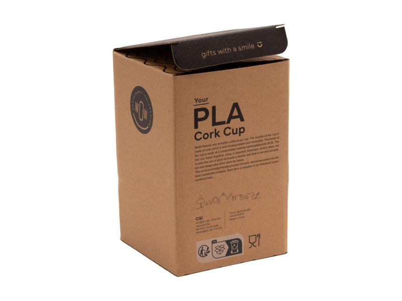PLA Cork Cup 350 ml koffiebeker