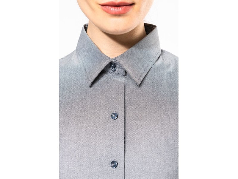Kariban Dames oxford blouse korte mouwen Kariban Dames oxford blouse korte mouwen