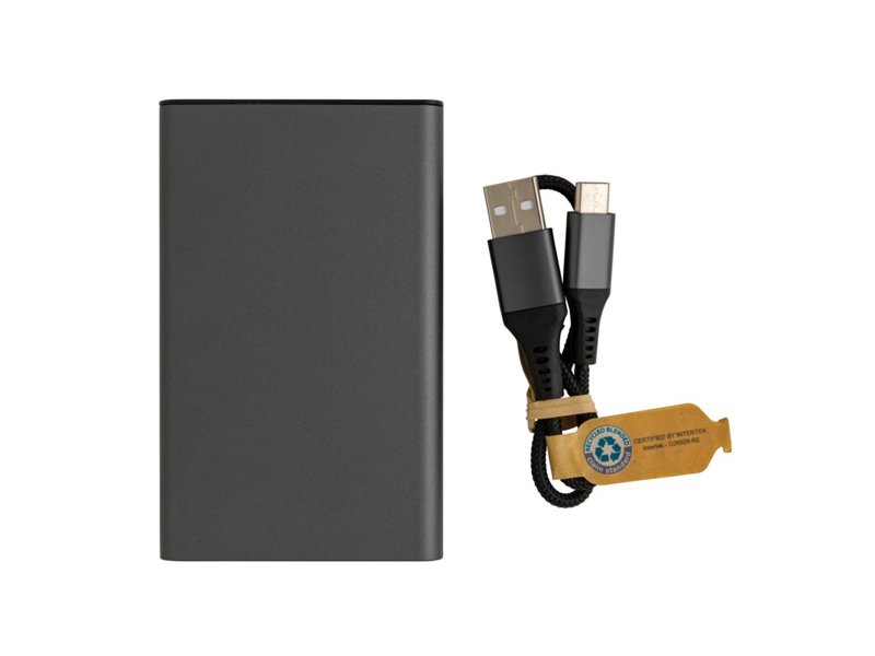 Terra RCS gerecyclede aluminium powerbank 5.000 mAh Terra RCS gerecyclede aluminium powerbank 5.000 mAh