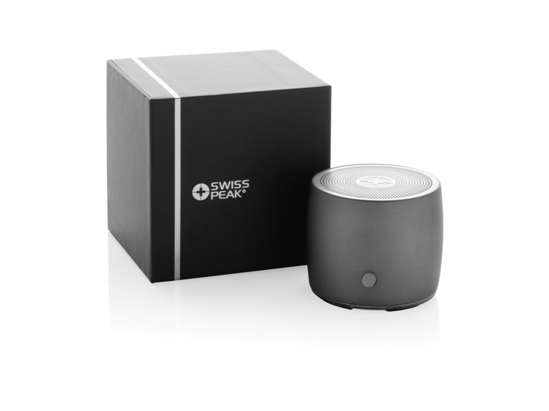 Swiss Peak RCS gerecycled aluminium 3W bass speaker Swiss Peak RCS gerecycled aluminium 3W bass speaker